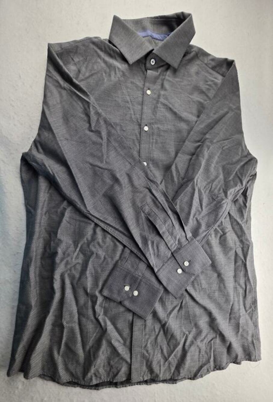 Vince Camuto Slim Fit Gray Button Down Dress Shirt Size 17